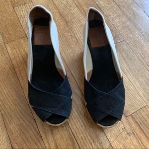 tory burch filipa espadrille Tan and black